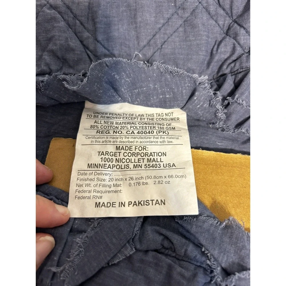 Standard sized vintage washed regular‎ size sham